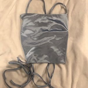 Satin Crop Top